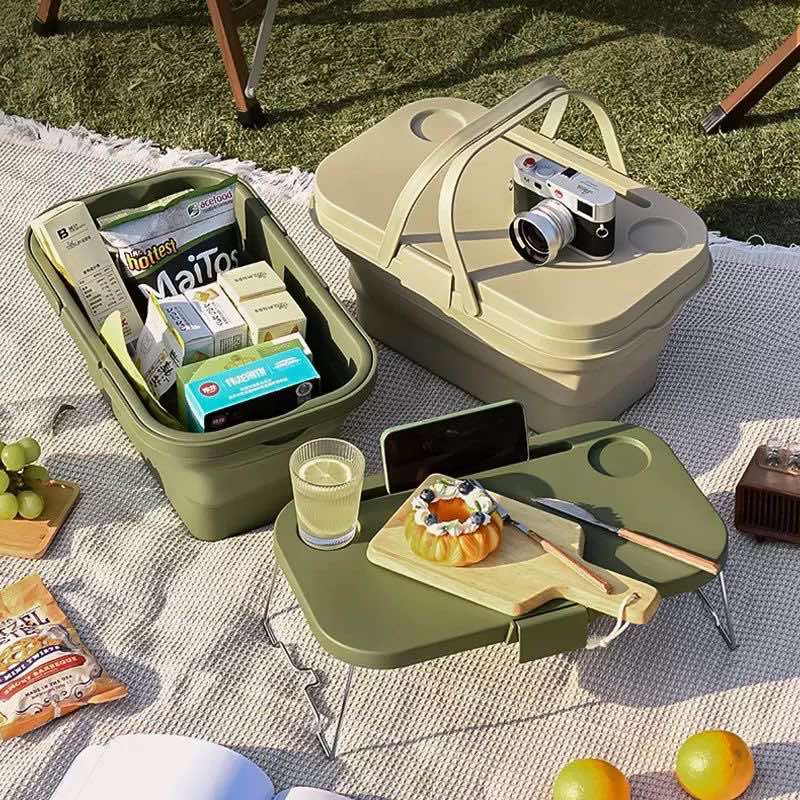 16L Collapsible Picnic Basket